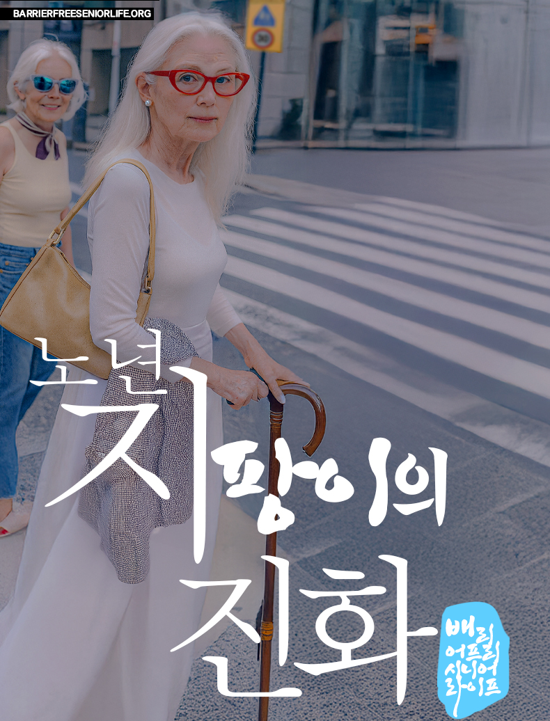 네발 노인 지팡이